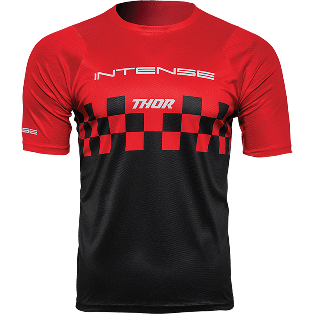 INTENSE x THOR Assist Chex Short Sleeve Red Jersey